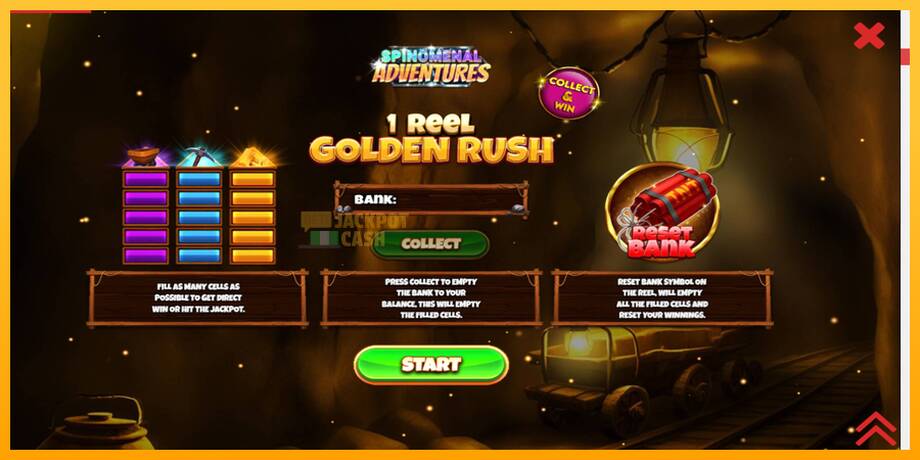 1 Reel Golden Rush машина за игри за пари, слика 1