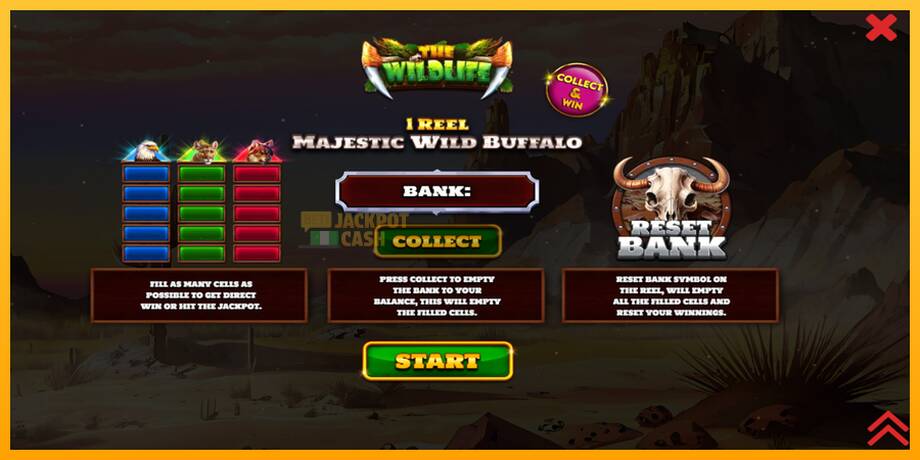 1 Reel Majestic Wild Buffalo машина за игри за пари, слика 1