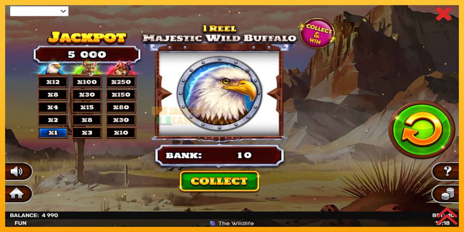 1 Reel Majestic Wild Buffalo машина за игри за пари, слика 3