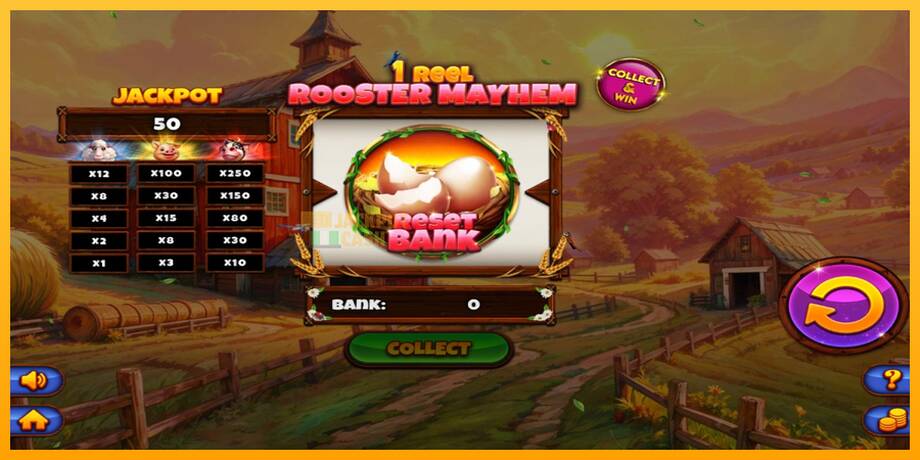 1 Reel Rooster Mayhem машина за игри за пари, слика 1