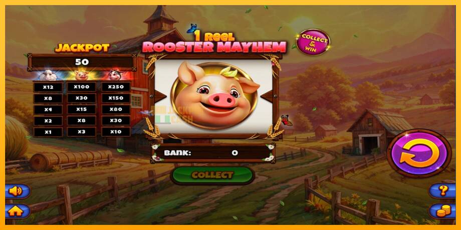 1 Reel Rooster Mayhem машина за игри за пари, слика 3