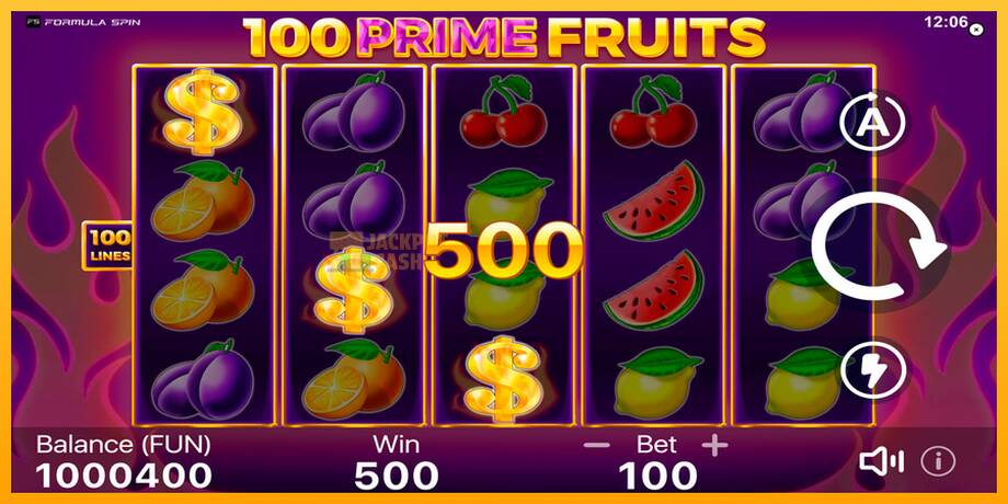 100 Prime Fruits машина за игри за пари, слика 2