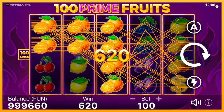 100 Prime Fruits машина за игри за пари, слика 4