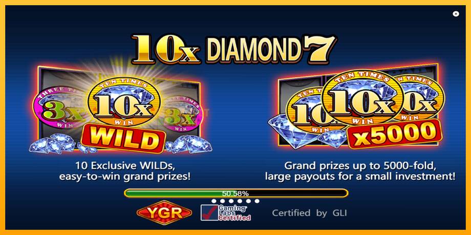 10X Diamond 7 машина за игри за пари, слика 1