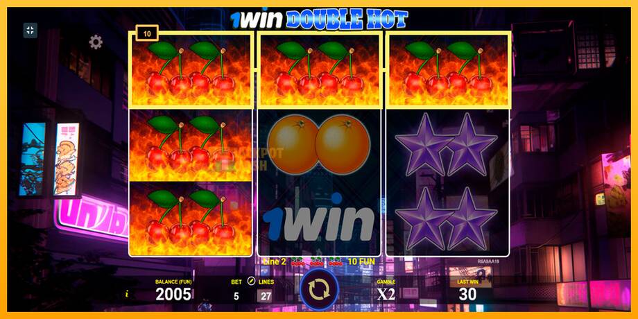 1win Double Hot машина за игри за пари, слика 4