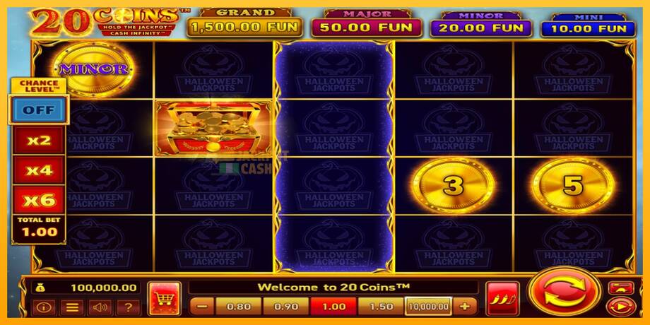 20 Coins Halloween Jackpots машина за игри за пари, слика 1