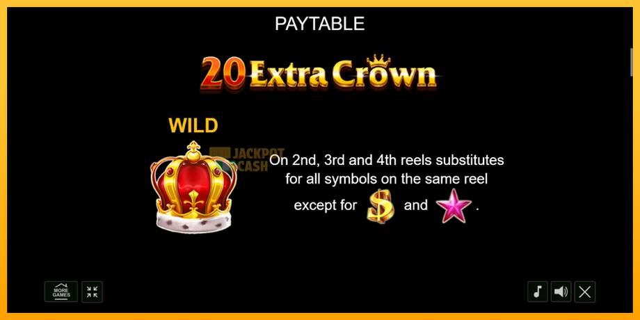 20 Extra Crown машина за игри за пари, слика 5