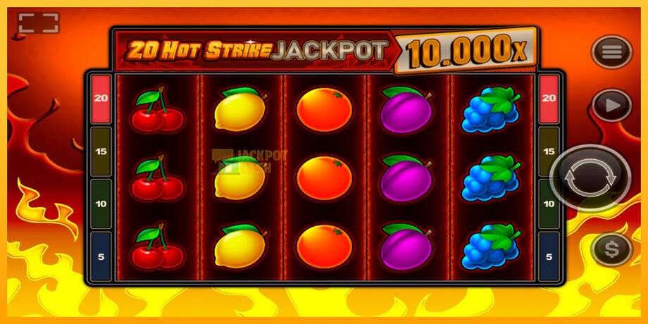 20 Hot Strike Jackpot машина за игри за пари, слика 1