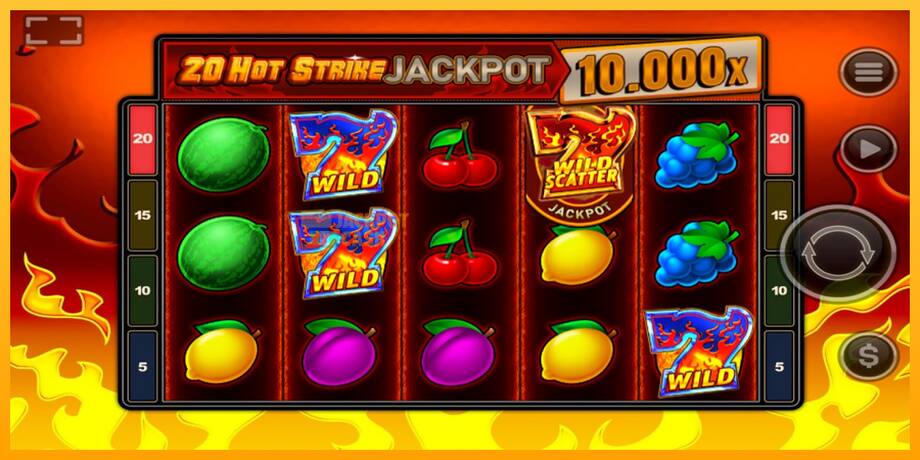 20 Hot Strike Jackpot машина за игри за пари, слика 2