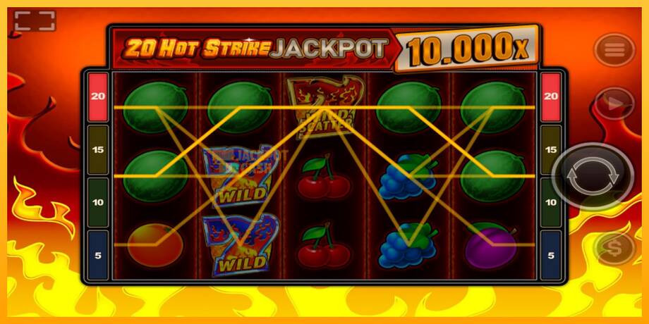 20 Hot Strike Jackpot машина за игри за пари, слика 3