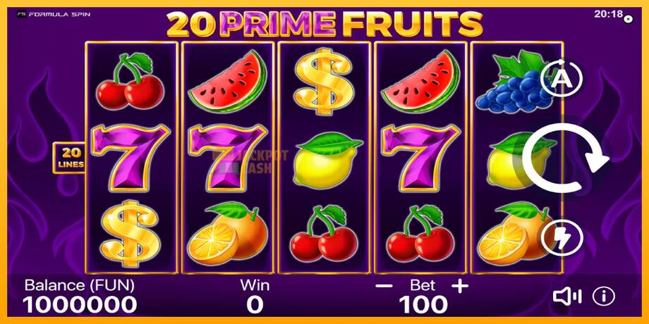 20 Prime Fruits машина за игри за пари, слика 1