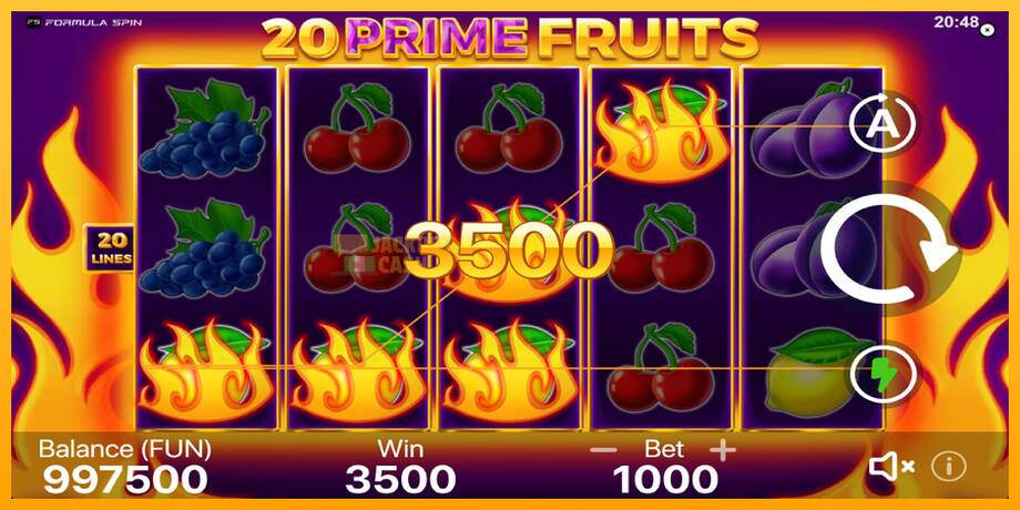 20 Prime Fruits машина за игри за пари, слика 2