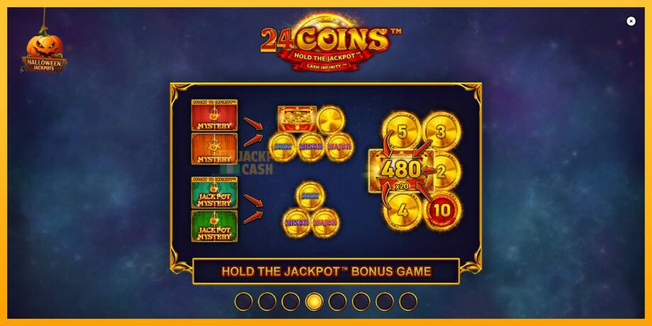 24 Coins Halloween Jackpots машина за игри за пари, слика 1