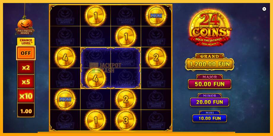 24 Coins Halloween Jackpots машина за игри за пари, слика 2