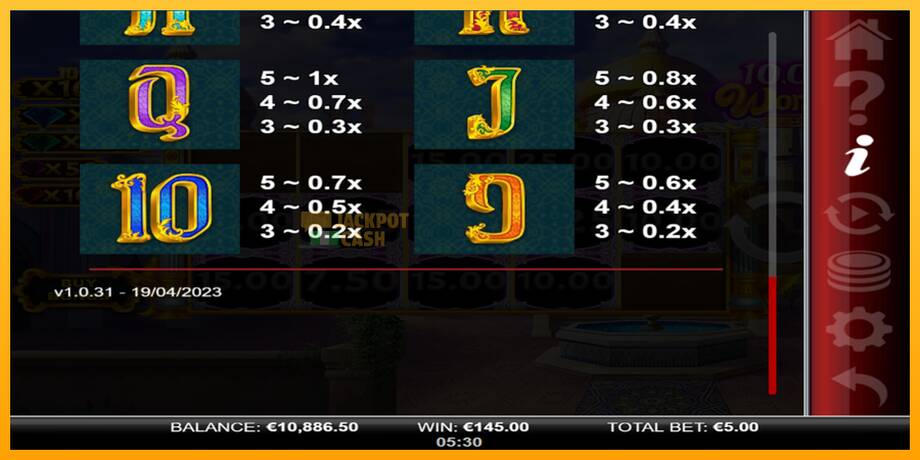 25 Coins Score The Jackpot машина за игри за пари, слика 6