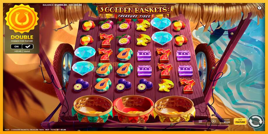 3 Golden Baskets: Treasure Tides машина за игри за пари, слика 1