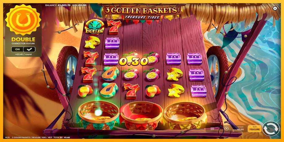 3 Golden Baskets: Treasure Tides машина за игри за пари, слика 3