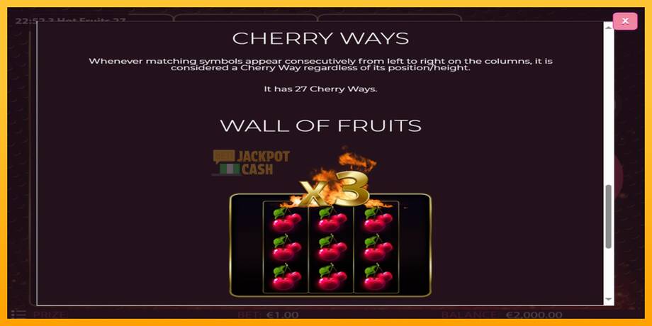 3 Hot Fruits 27 машина за игри за пари, слика 5