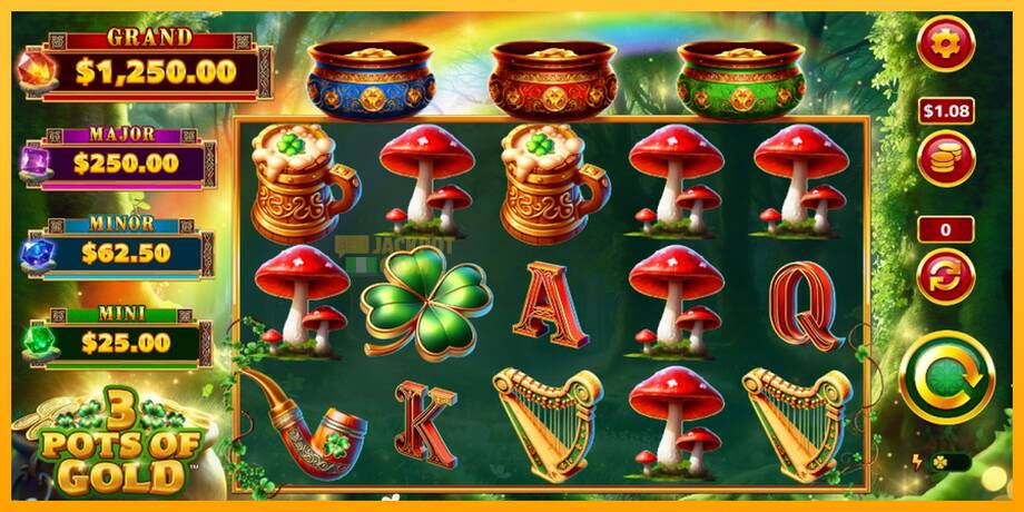 3 Pots O Gold машина за игри за пари, слика 1