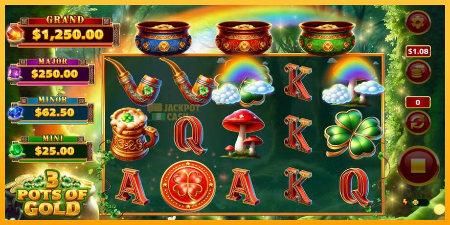 3 Pots O Gold машина за игри за пари, слика 3