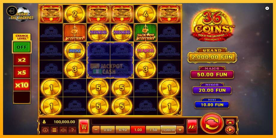 36 Coins Score The Jackpot машина за игри за пари, слика 2