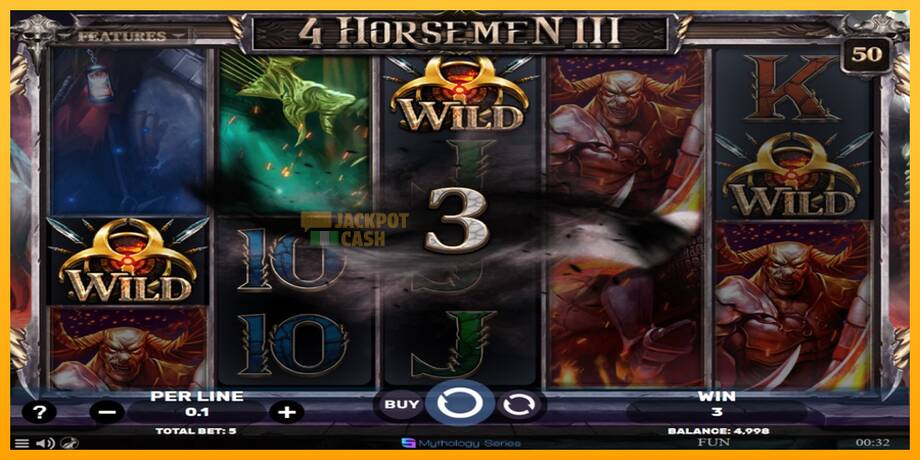 4 Horsemen III машина за игри за пари, слика 3