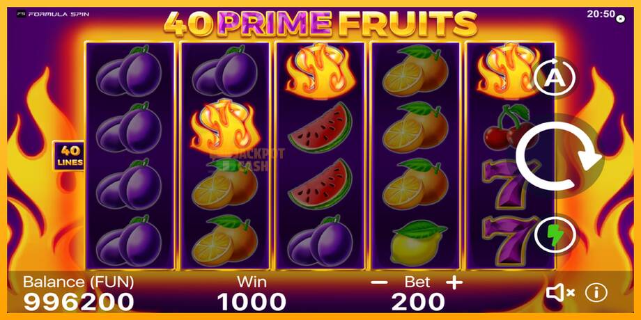 40 Prime Fruits машина за игри за пари, слика 3