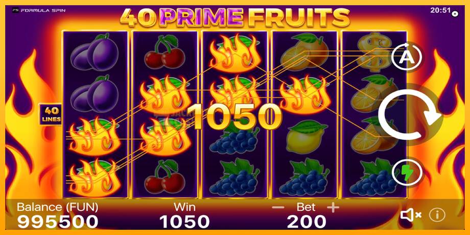 40 Prime Fruits машина за игри за пари, слика 4