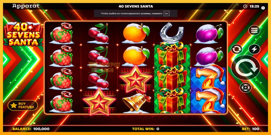 40 Sevens Santa машина за игри за пари, слика 1