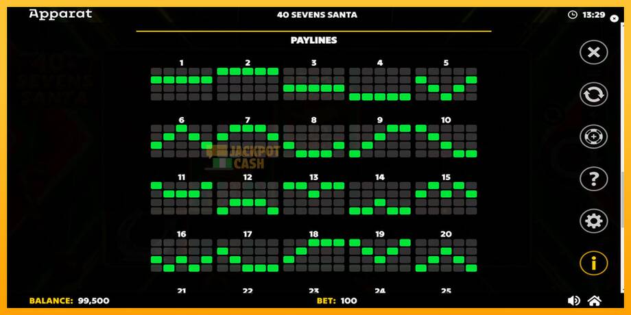 40 Sevens Santa машина за игри за пари, слика 7