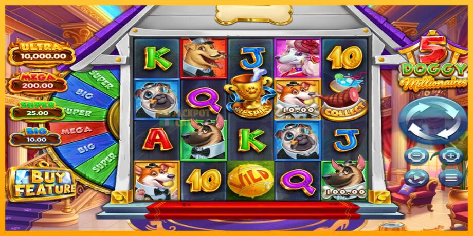 5 Doggy Millionaires машина за игри за пари, слика 1