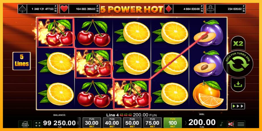 5 Power Hot машина за игри за пари, слика 2