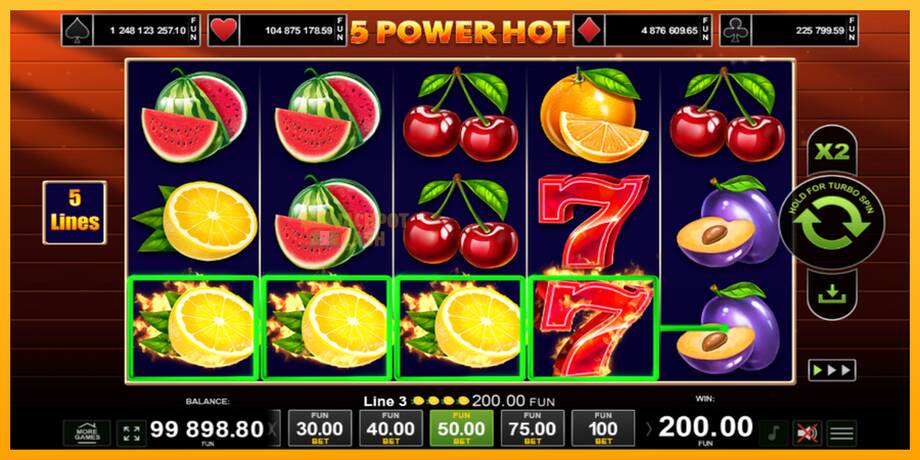 5 Power Hot машина за игри за пари, слика 3