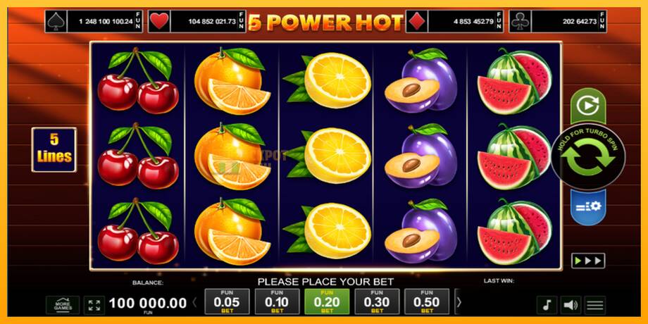 5 Power Hot машина за игри за пари, слика 6