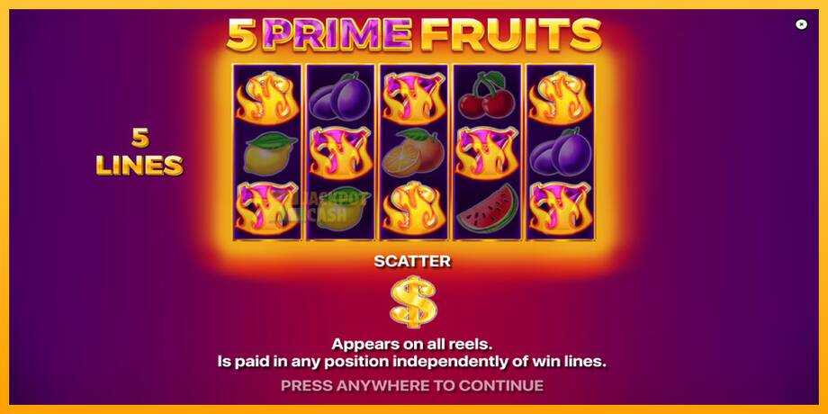 5 Prime Fruits машина за игри за пари, слика 1