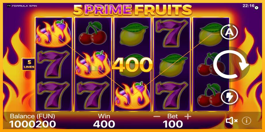 5 Prime Fruits машина за игри за пари, слика 3