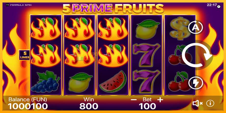 5 Prime Fruits машина за игри за пари, слика 4