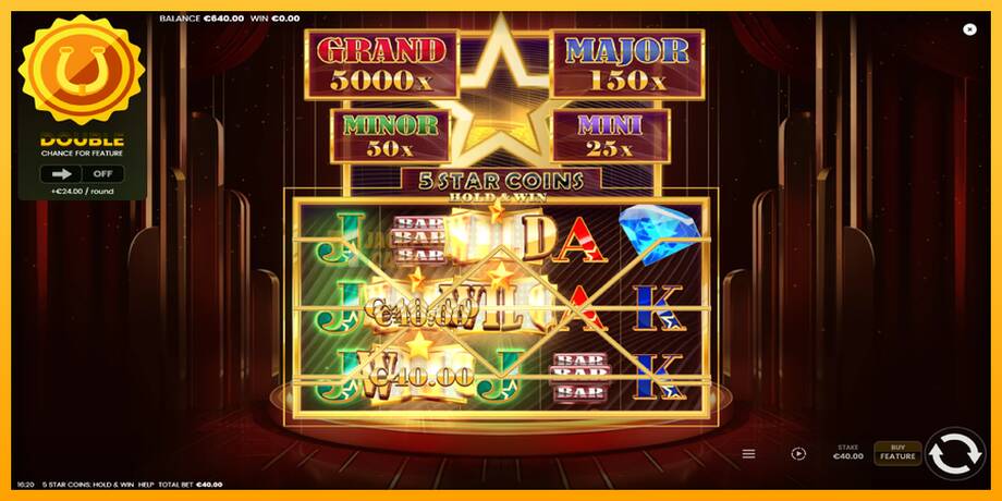 5 Star Coins: Hold & Win машина за игри за пари, слика 3