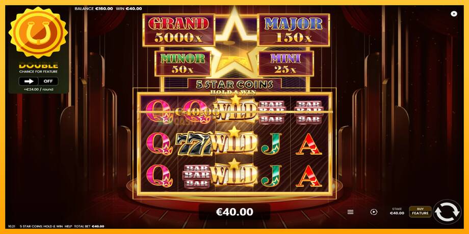 5 Star Coins: Hold & Win машина за игри за пари, слика 4