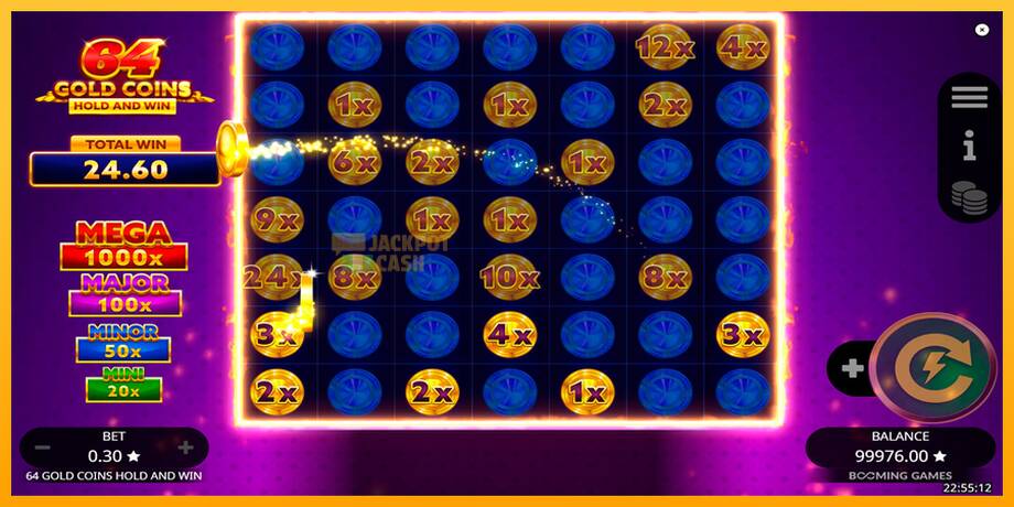 64 Gold Coins Hold and Win машина за игри за пари, слика 6