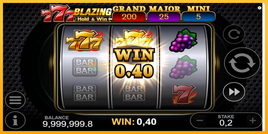 777 Blazing Hold & Win машина за игри за пари, слика 3