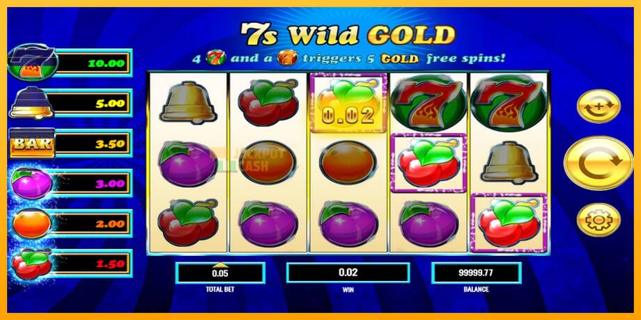 7s Wild Gold машина за игри за пари, слика 3