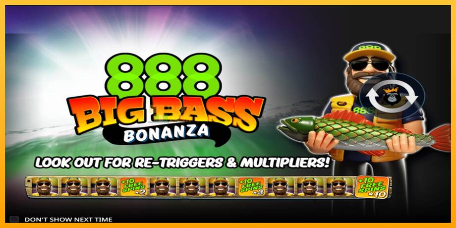 888 Big Bass Bonanza машина за игри за пари, слика 1