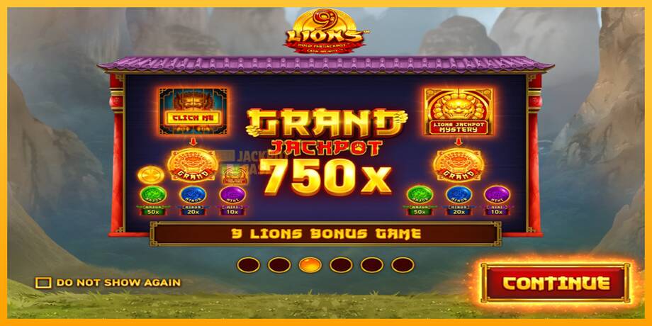 9 Lions: Hold The Jackpot машина за игри за пари, слика 1