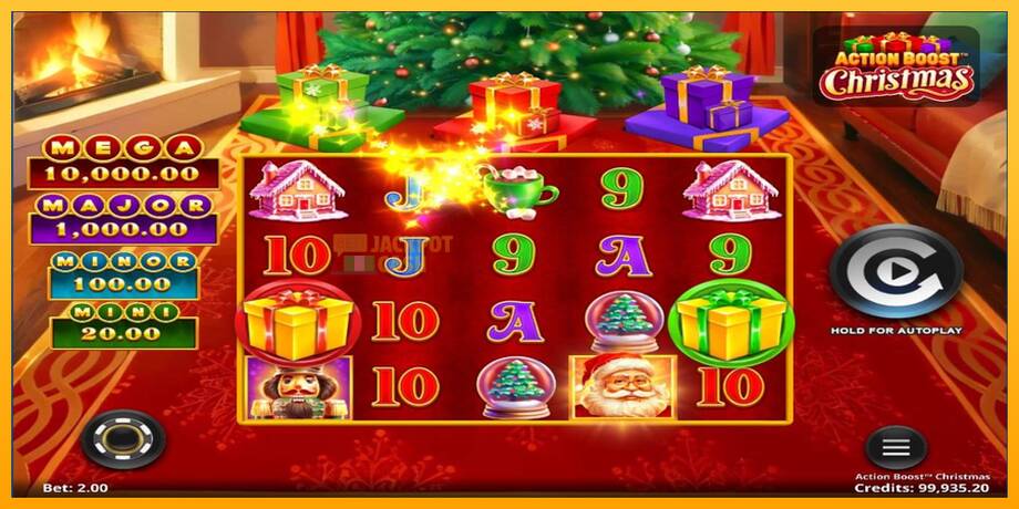 Action Boost Christmas машина за игри за пари, слика 3