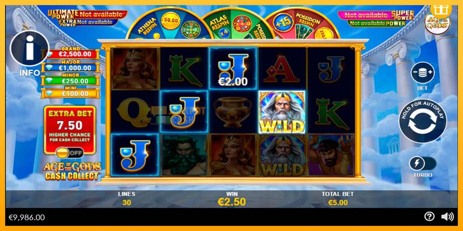 Age of the Gods Cash Collect машина за игри за пари, слика 5