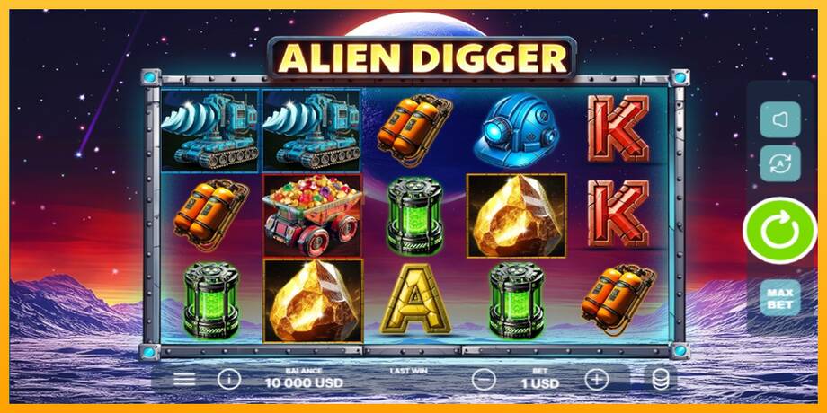 Alien Digger машина за игри за пари, слика 1