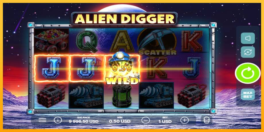 Alien Digger машина за игри за пари, слика 2