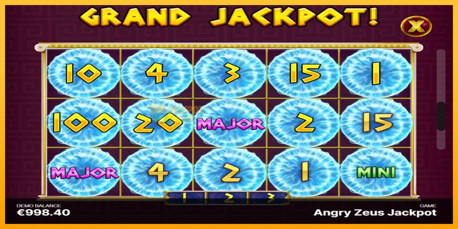 Angry Zeus Jackpot машина за игри за пари, слика 7