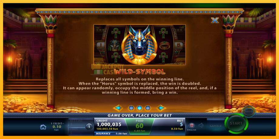 Anubis Spell машина за игри за пари, слика 4